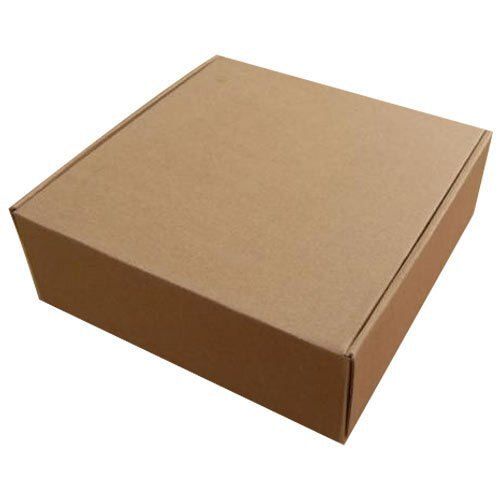 Recyclable Eco-Friendly Square Shape Plain Pattern Corrugated Packaging Box For Multiple Use