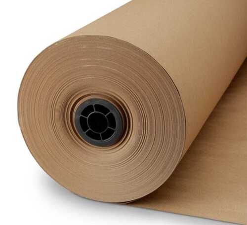 100% Recycled Uncoated Finish Eco-Friendly Brown Color Kraft Paper Roll For Packaging Use Weight: 5  Kilograms (Kg)