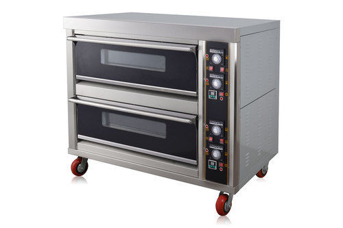 Rust Proof And Durable Silver Coated Semi Automatic Electric Gas Oven 