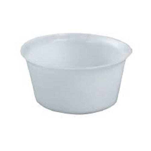 Use And Throw Round Shape Plain White Disposable Plastic Bowl For Picnic Use Hardness: Rigid