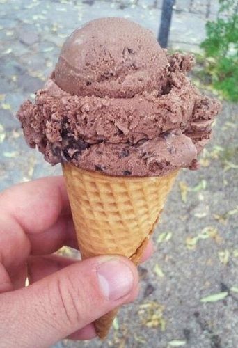 Tasty And Delicious Mouth Melting Delicious Chocolate Ice Cream Cone 