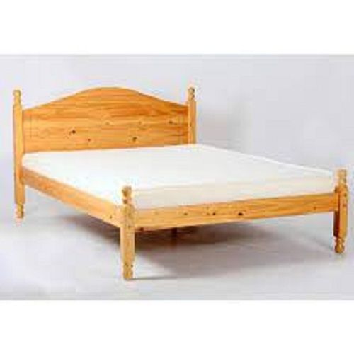 Handmade Simple Brown Colour Wooden Bed Made With Solid Plywood For Living Room