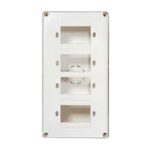 Durable Aluminium Electrical Fitting And Matte White Plastic Switch Box 