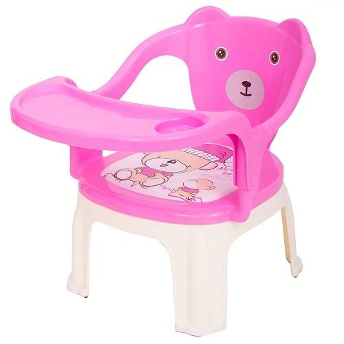 Lightweight And Portable Pink And White Plastic Chairs