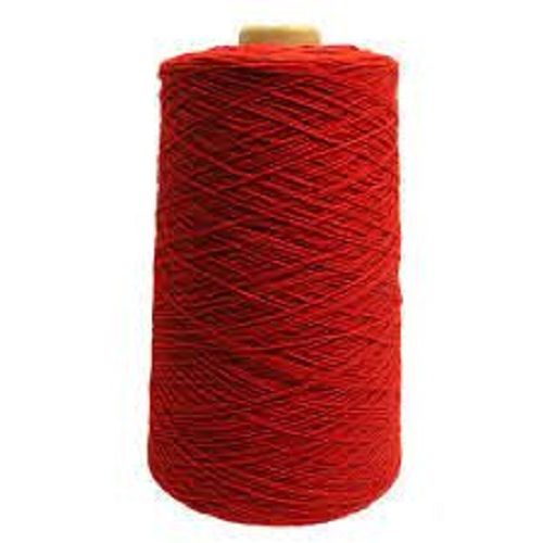 Red Light In Weight Combed Cotton Knitted Plain Yarn Rolls For Textile Industry