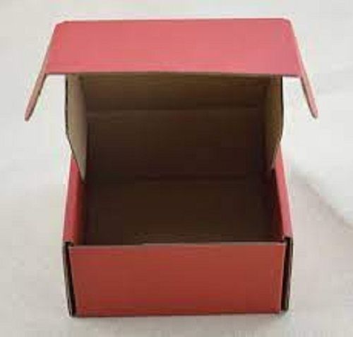 Glossy Lamination Reddish Brown And Pink Color Recycled Shipping Paper Cardboard Carton Box