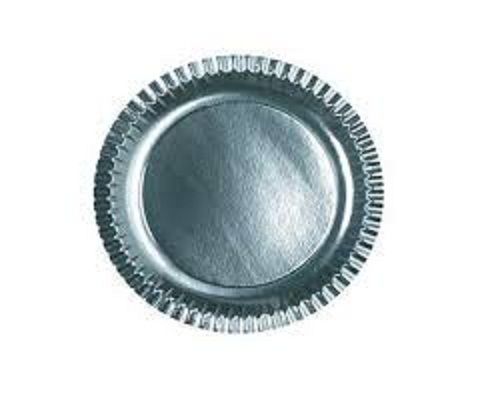 Light Weight Round Silver Disposable Paper Plates