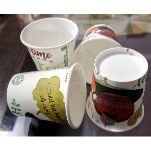 Safe And Hygienic Eco Friendly Lightweight Round Printed Disposable Paper Cup 