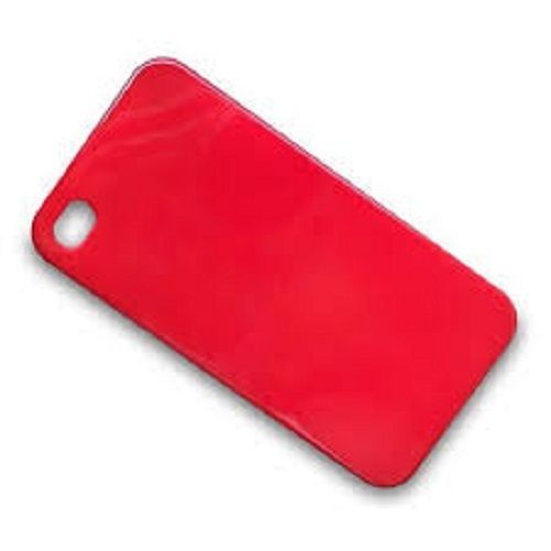 Scratch Resistance Red Color Plain Pattern Hard Plastic Mobile Back Cover  Design: Bar