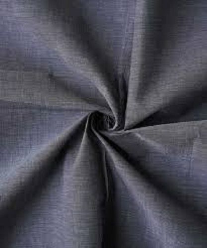 Elegant Black Colour Woven Plain Cotton Silk Fabrics For Garments Usage Density: 150 Gram Per Cubic Centimeter(G/Cm3)