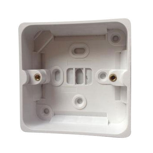 Square Shape And Plastic Material Fixtures White Switch Box