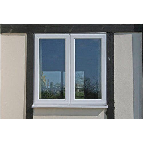 Aluminum Allwin Fixed 22 Square Feet Pure White Modal Upvc Fixed Window For Home