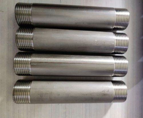 Silver Heavy Duty Mill Finish Stainless Steel Pipe Nipples For Pipes And Tubes Fitting