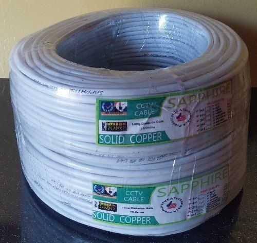 Sapphire White Pvc Copper Material Cctv Cables Wire For Electric Supply Voltage: High Voltage Watt (W)