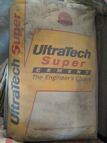 Manufactured Sand Heavy Duty Colour Grey Extra Rapid Hardening Ultratech Cement With 50 Kg Size