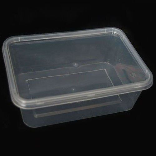 Rectangle Transparent Small Disposable Plastic Box For Multiple Use