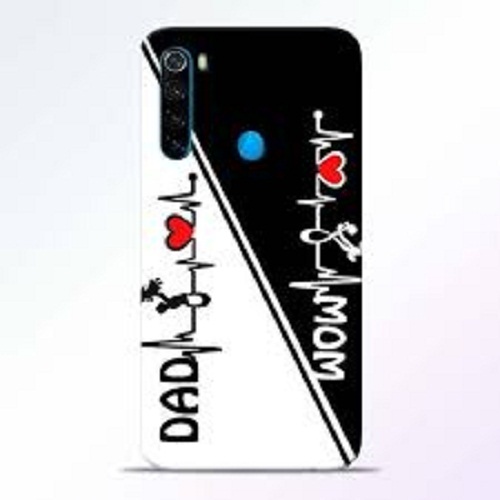 Scratch Resistance Mom Dad Printed Black And White Mobile Back Cover - Plastic Material, Lightweight Design , Soft Touch and Scratch Protection