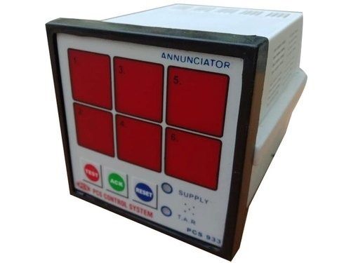 White Plastic Dimension 180 X 102 X 160 Temperature Range Upto 200 Degree Celsius Annunciator Alarm Panel  Alarm Density: 2 Kilogram Per Cubic Meter (Kg/M3)