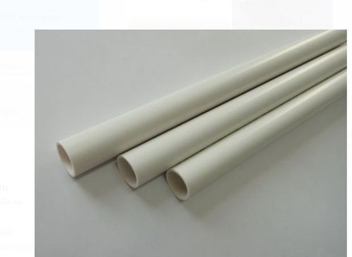 White And Round Shape Length Size 10 Ft Light Weight Pvc Plastic Electrical Conduit Pipes