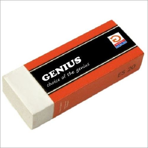 White Non Dust Eraser For Neat And Clean Erasing Round