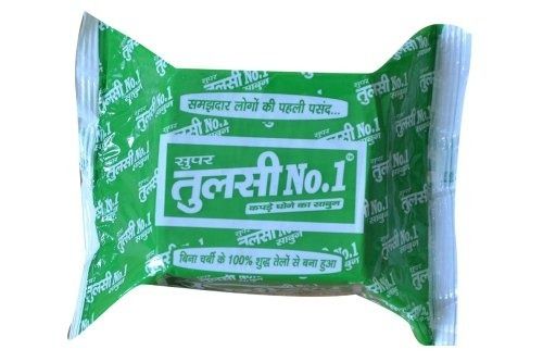 Quick Dry  50G Rectangular Solid Green Cloth Washing Soap Super Tulsi No 1 Detergent Cake