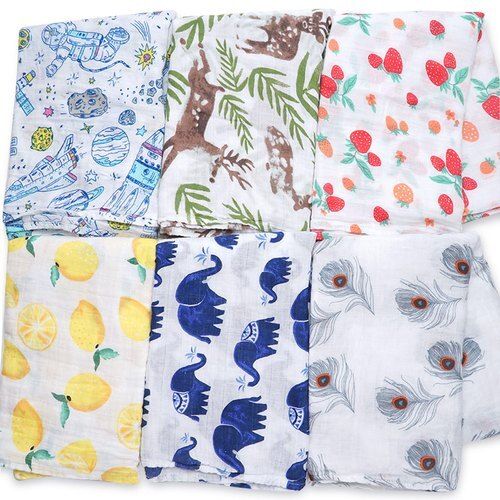 Baby Comfortable Skin Friendly Lightweight And Durable Cotton Printed Fabric 