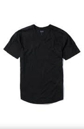 Black Affordable Comfortable And Breathable Premium Quality Causal V Neck T Shirt