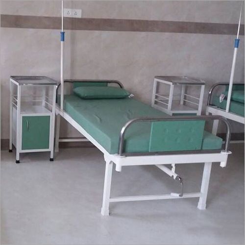 Comfortable Easy To Use And Move Heavy Duty Plain White Hospital Bed