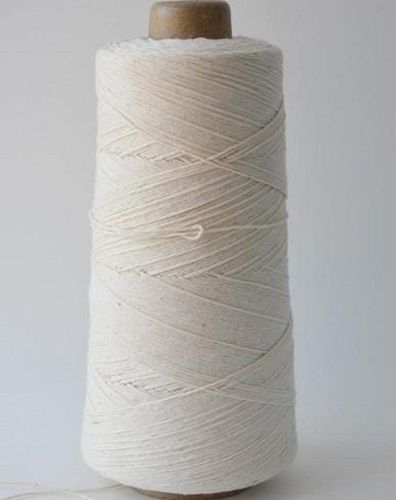 100%Cotton 100 Percent Premium Quality Cotton White Color Plain Yarn For Multipurpose