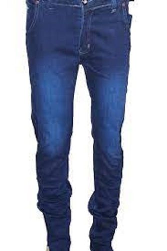 Men Comfortable And Breathable Stretchable Light Weight Skinny Dark Blue Jeans