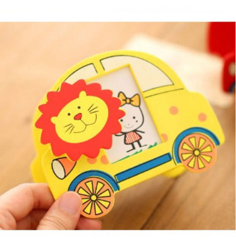 Stand Colourful Wooden Car Pen And Pencil Holder For Kids 