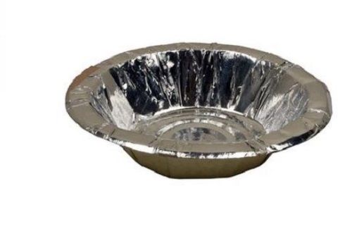 Sliver Silver Coated 13 Inches Plain Plastic Paper Bowl For Events And Parties 