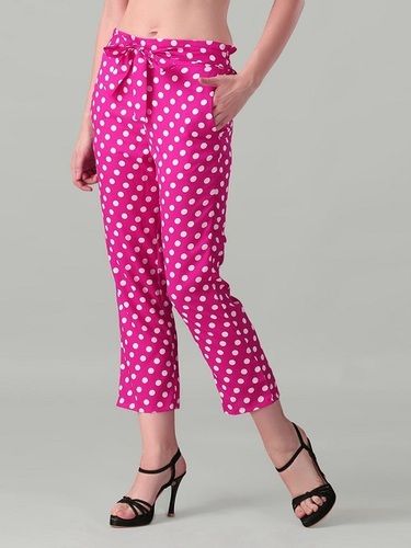 Buy SriSaras Womens Slim Fit Casual Trouser Baby Pink  Medium at  Amazonin
