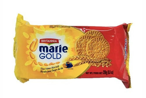 250 Gram Food Grade Sweet And Delicious Taste Britannia Marie Gold Biscuits 