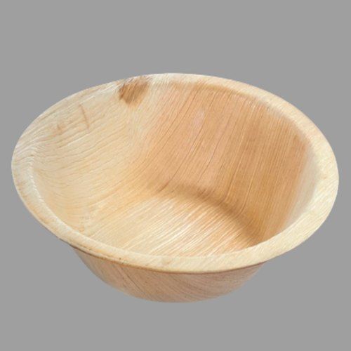 Brown Bowl Shape Eco-Friendly Light Weight Disposable Areca Leaf Bowl