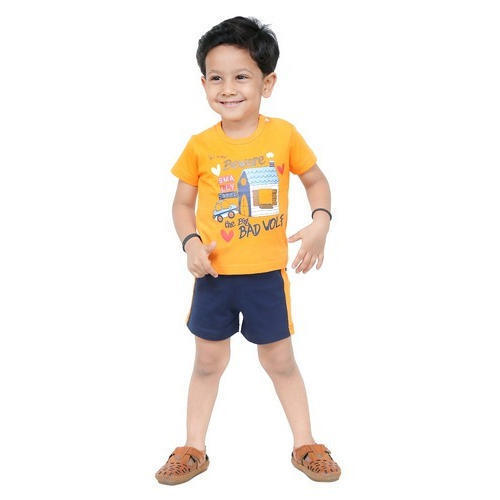 Children Comfortable And Breathable Easy To Wear Light Weight Blue Yellow Suit