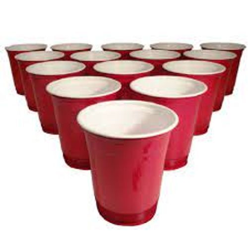  ठंडे पेय पदार्थों के लिए अच्छी गुणवत्ता वाले लाल मुद्रित डिस्पोजेबल पार्टी पेपर कप, 150 मिलीलीटर 