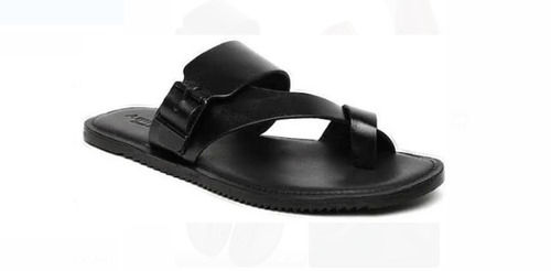 Lavista Men Black Leather Sandals & slippers