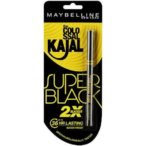 Maybelline New York Waterproof And Smudge Proof Super Black Colossal Kajal