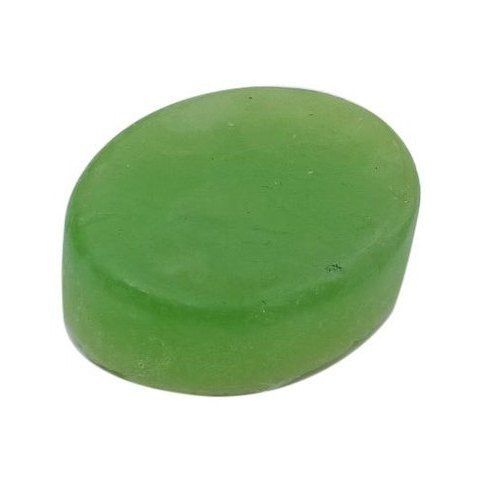 Medium Size Green Low Foam Solid Aloe Vera Bath Soap 