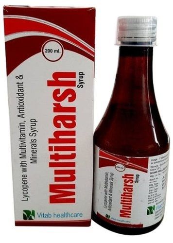 Liquid Lycopene With Antioxidants And Mineral Vitab Healthcare Multiharsh Multivitamin Syrup