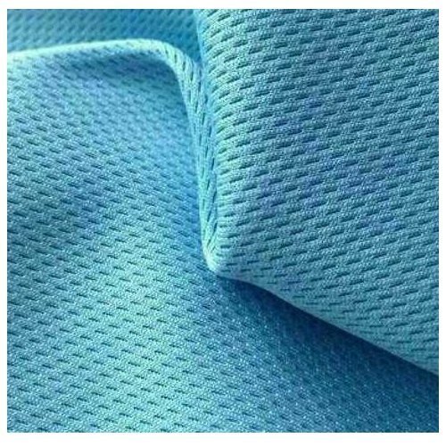 Polyester Knitted Fabric - 100% Polyester, 150-200 GSM, Sky Blue | Soft, Durable, Lightweight, Wrinkle-Resistant, Versatile for Apparel