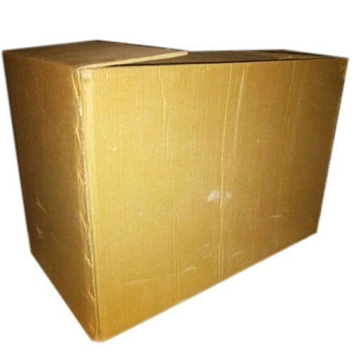 Recyclable And Eco Friendly Brown Rectangular Corrugated Carton Boxes