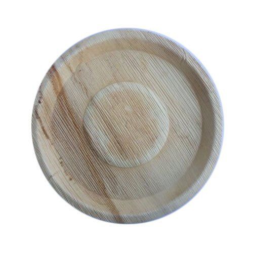 Brown Biodegradable 6 Inched Disposable Areca Leaf Plates For Event And Party Supplies