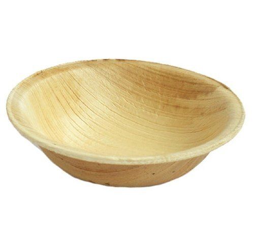 Recyclable Brown Eco Friendly Round Shape Areca Leaf Bowl
