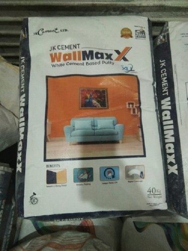 Water Resistant And Easy To Use Jk Cement Wall Maxx Putty, 40 Kilograms