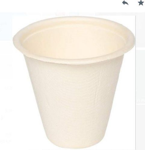 White Plain Disposable Paper Drinking Water Cups For Parties, 175ml