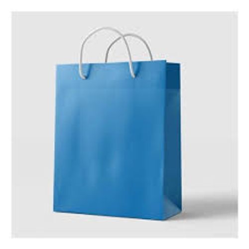 Blue  Environmentally Friendly Customised Fashionable 100% Recyclable Paper Carry Bag