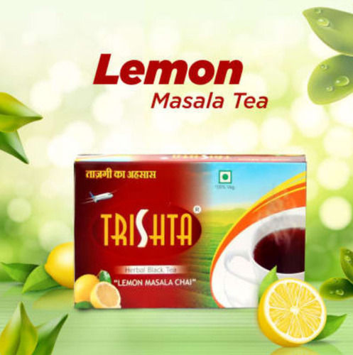 Green 100 Gram 100% Natural No Preservatives Added Trishta Lemon Masala Tea Box