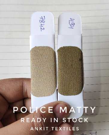 वॉशेबल 58 इंच पुलिस यूनिफॉर्म फैब्रिक जिसमें मैटी फिनिश और यूनिफॉर्मवियर के लिए सॉलिड प्लेन है